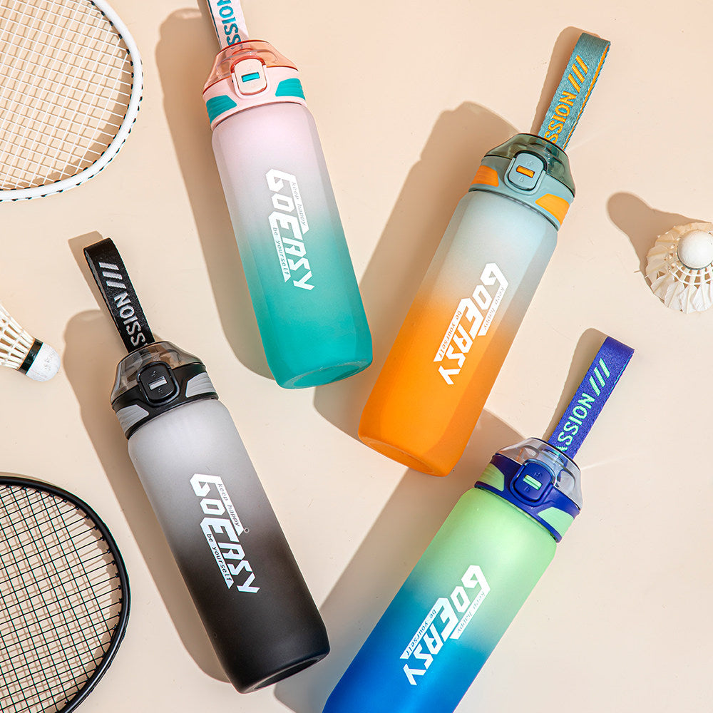 Frosted sports water cup fitness basketball plastic cup student gift