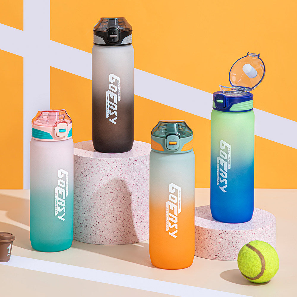 Frosted sports water cup fitness basketball plastic cup student gift