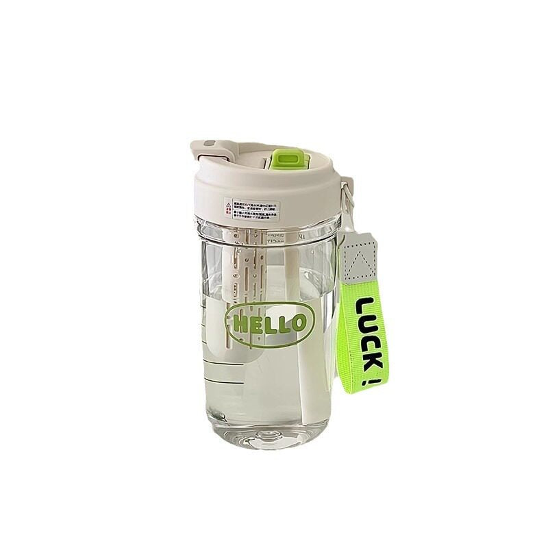 High-value Shuanghuan tea straw water cup portable student large-capacity gift advertising cup